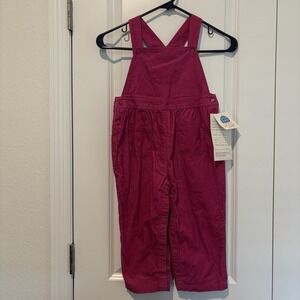 Cotton Resources Toddler 3T Girls Corduroy Shortalls Overalls‎ Pink NWT Vintage